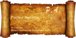 Palku Amrita névjegykártya